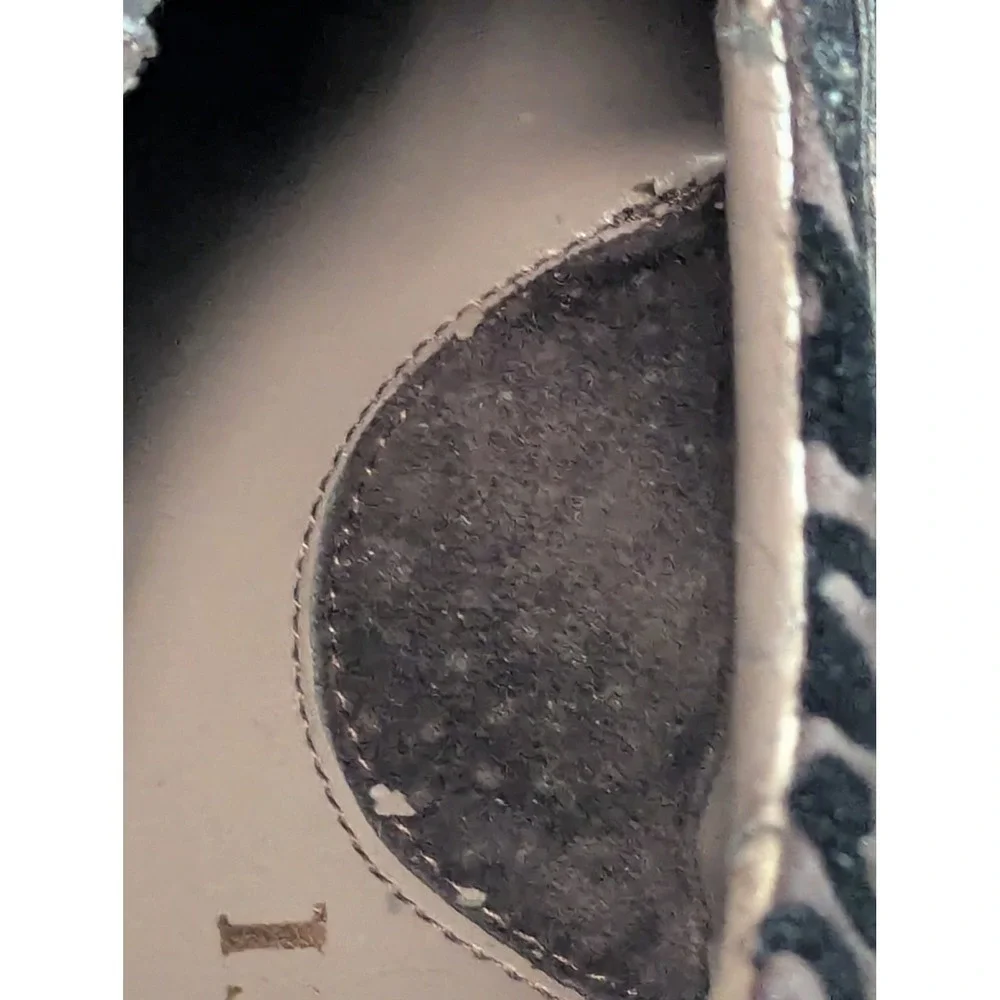 Sesto Meucci Italy Womens 9M Leopard Print Suede‎ Lace Up Sneakers Oxford Flats